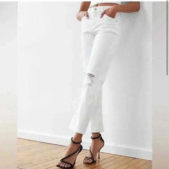 NWT Veronica Beard Blake Crop Classic Straight High Rise Jeans size 25 - Picture 1 of 16